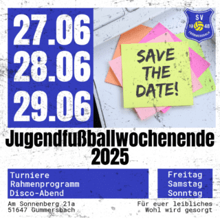 Termin Jugendfußball-Wochenende beim SV Frömmersbach!