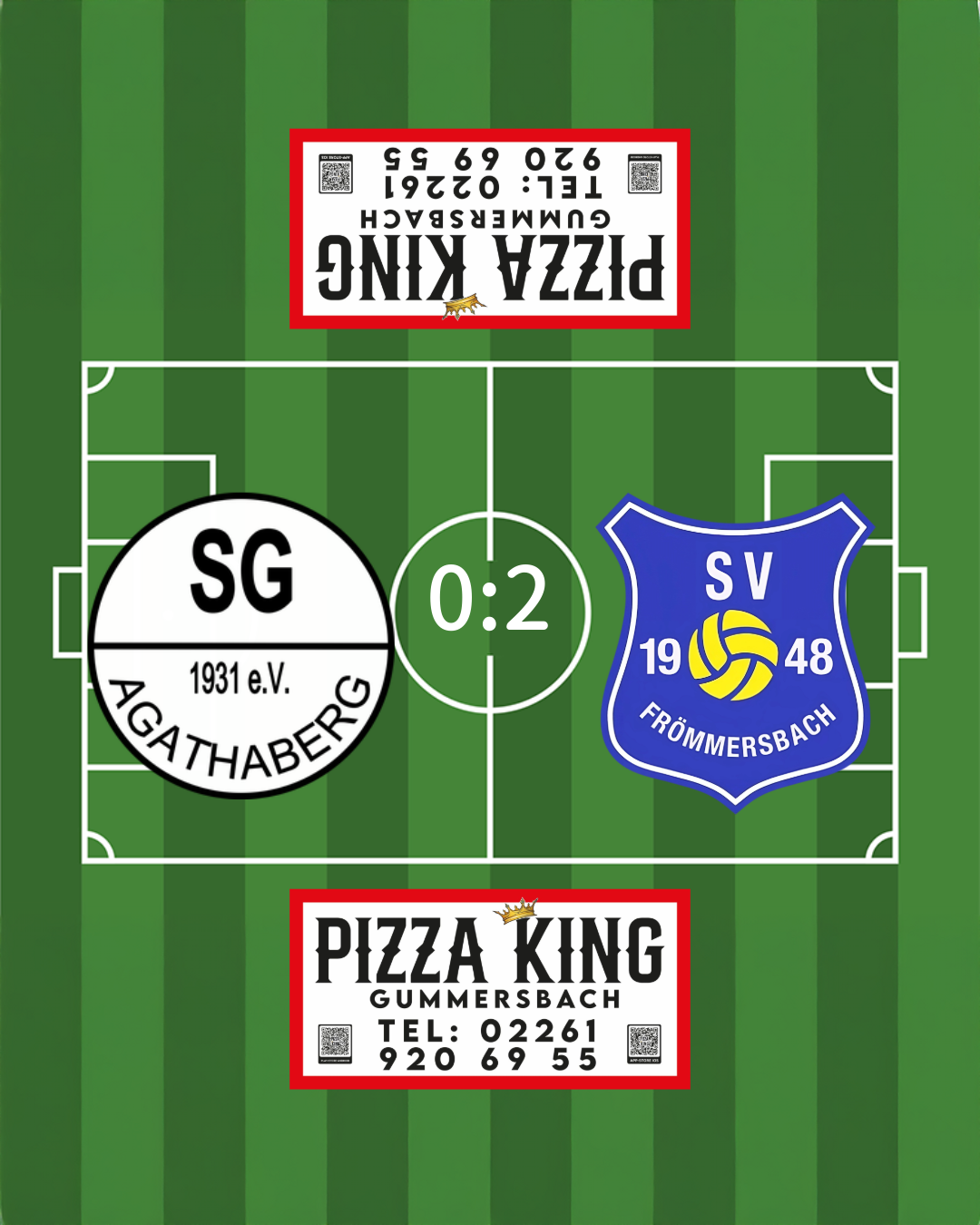 Spielergebnis 0:2
