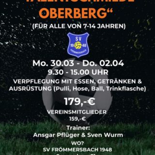 Camp „Talentschmiede Oberberg“ beim SV Frömmersbach
