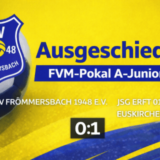 Pokalabend voller Leidenschaft – Unsere U19 verkauft sich teuer und bleibt doch unbelohnt