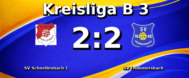 SV Schnellenbach 1 - SV Frömmersbach 2:2