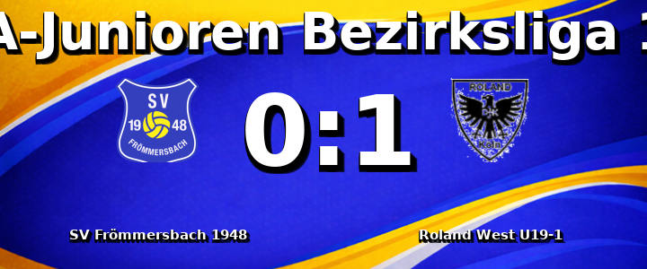 SV Frömmersbach 1948 e.V. - Roland West U19-1 0:1