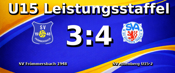SV Frömmersbach 1948 e.V. - SV Altenberg U15-2 3:4