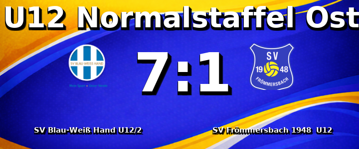 SV Blau-Weiß Hand U12/2 - SV Frömmersbach 1948 e.V.  U12 7:1
