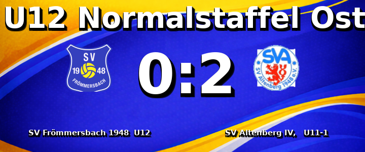 SV Frömmersbach 1948 e.V. U12 - SV Altenberg IV, U11-1 0:2