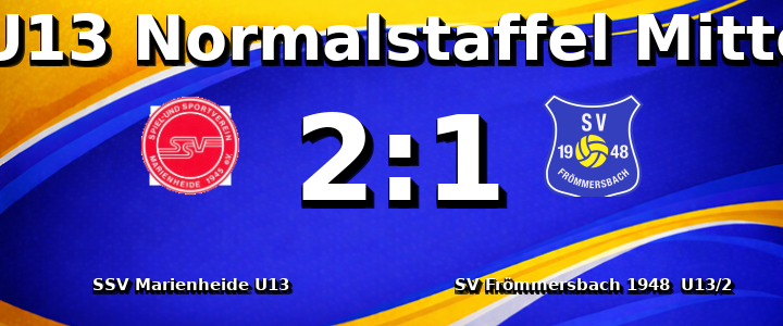 SSV Marienheide U13 - SV Frömmersbach 1948 e.V. U13/2 2:1