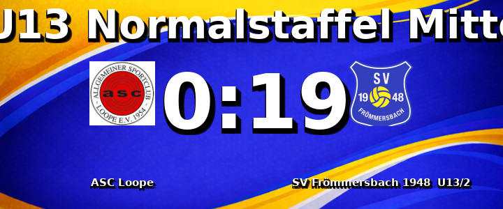 ASC Loope - SV Frömmersbach 1948 e.V. U13/2 0:19