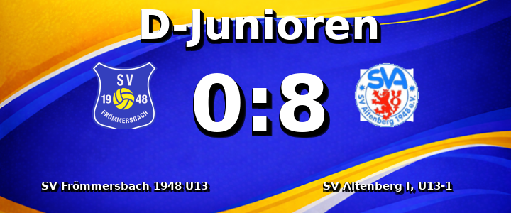 SV Frömmersbach 1948 e.V. U13 - SV Altenberg I, U13-1 0:8